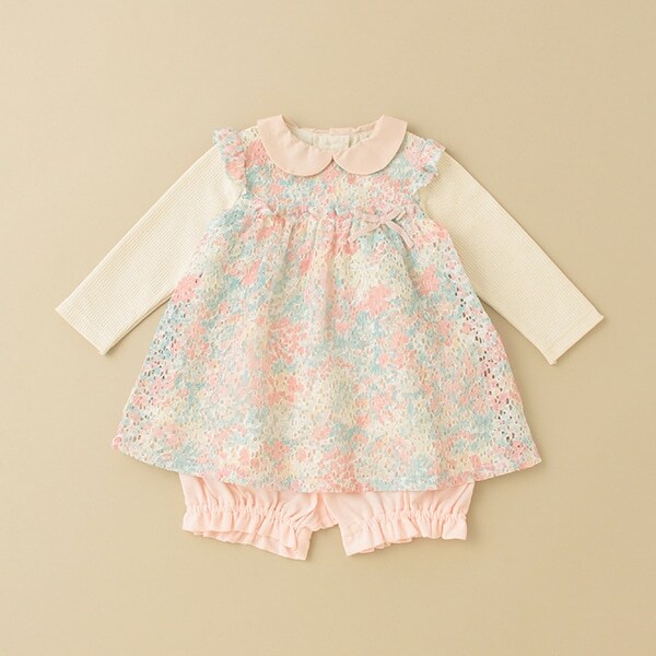 フラワーレースワンピーススーツ【日本製】