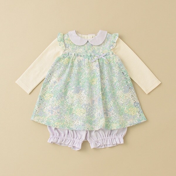 フラワーレースワンピーススーツ【日本製】