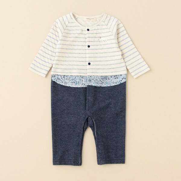 アデラジャボーダーカバーオール【日本製】