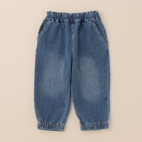 ニットデニムくまポケットパンツ