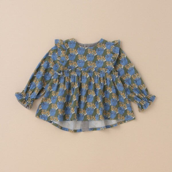 チューダー・チューリップブラウス【日本製】