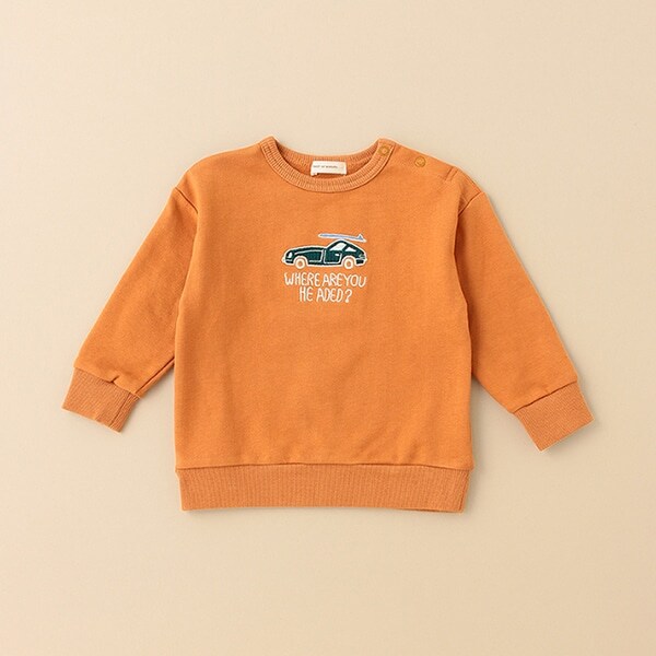 クルマサガラ刺しゅうトレーナー