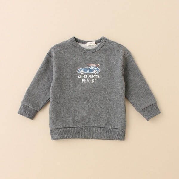 クルマサガラ刺しゅうトレーナー