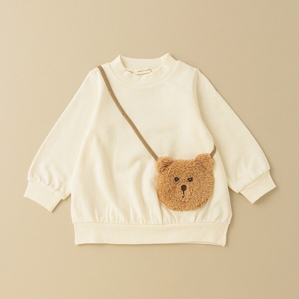 くまポシェットトレーナー