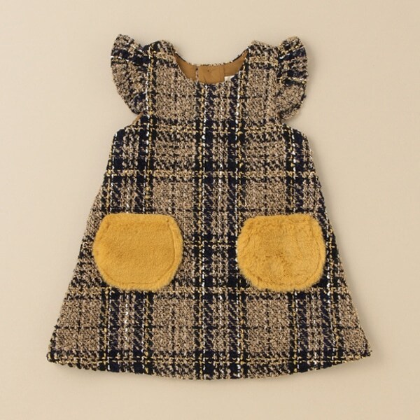 ロービングビッグチェックジャンパースカート