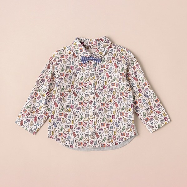 リバティファブリックシャツ