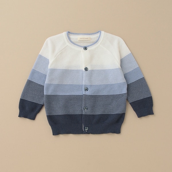 マルチボーダーカーディガン【日本製】