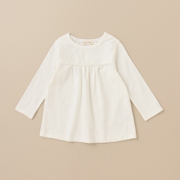 ドットジャガード長袖Tシャツ