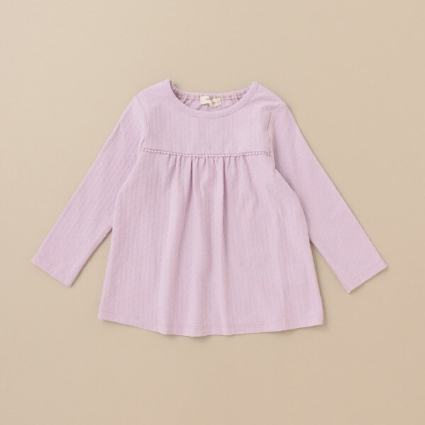 ドットジャガード長袖Tシャツ