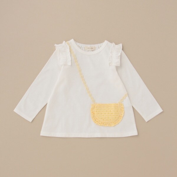 レースポシェット長袖Tシャツ