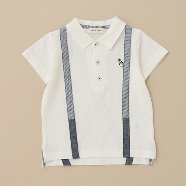 サスペンダーポロシャツ