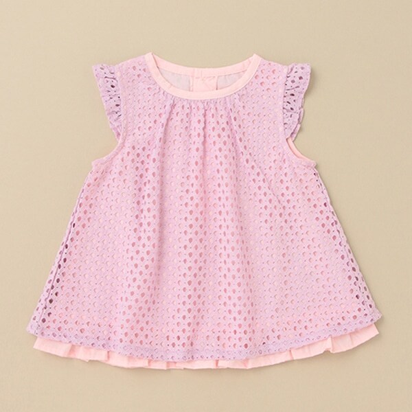 レース袖無チュニック