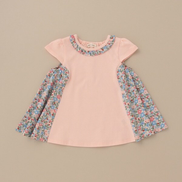 花柄ドッキングチュニック