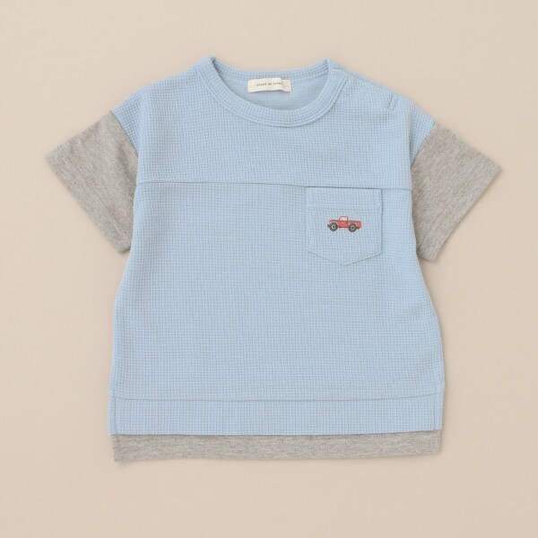 ワッフルトラック刺しゅうTシャツ