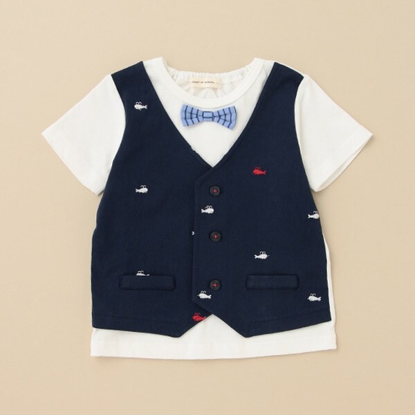 クジラレイヤードベストTシャツ