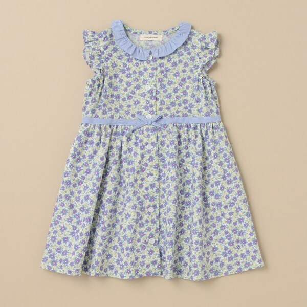 小花柄ワンピース