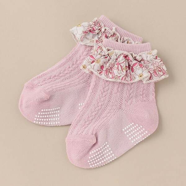 リバティファブリックフリルソックス【日本製】