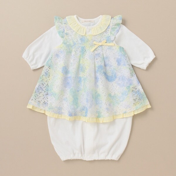 フラワーレースエプロンつき2WAYドレス【日本製】