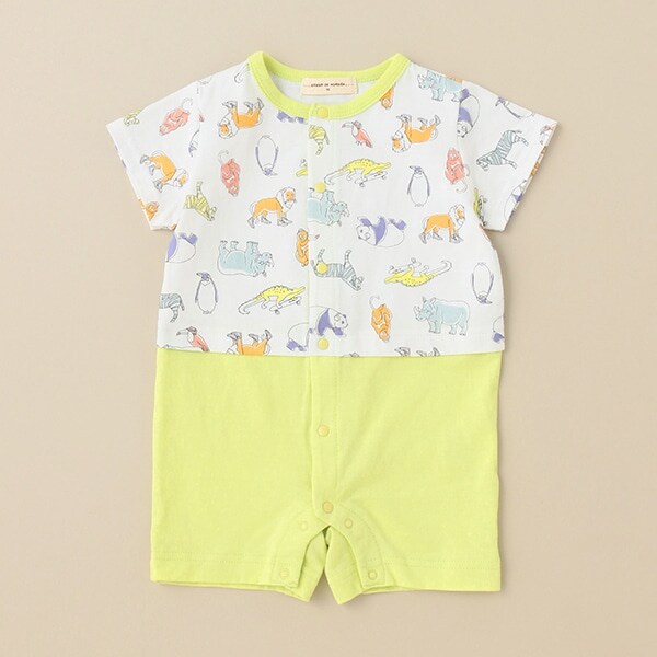 アニマル総柄ショートオール