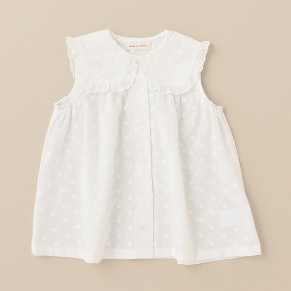 スクエア衿フリルチュニック