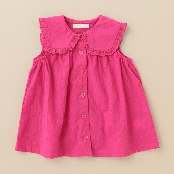 スクエア衿フリルチュニック