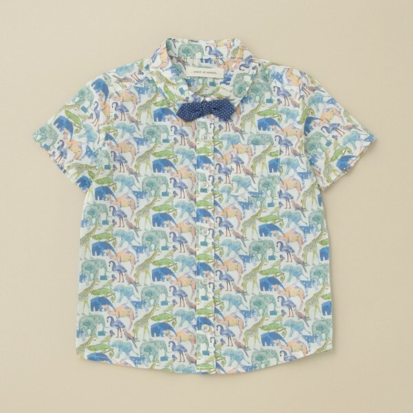 キューフォーザー・ズー 蝶タイつきシャツ【日本製】