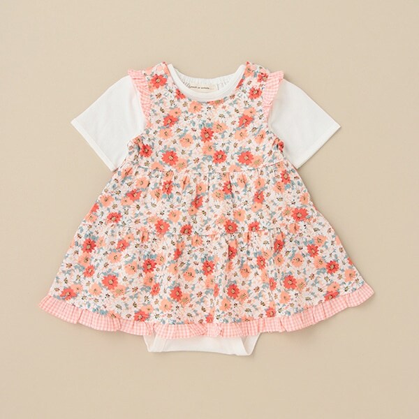 花柄ボディスーツセット