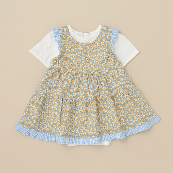 花柄ボディスーツセット