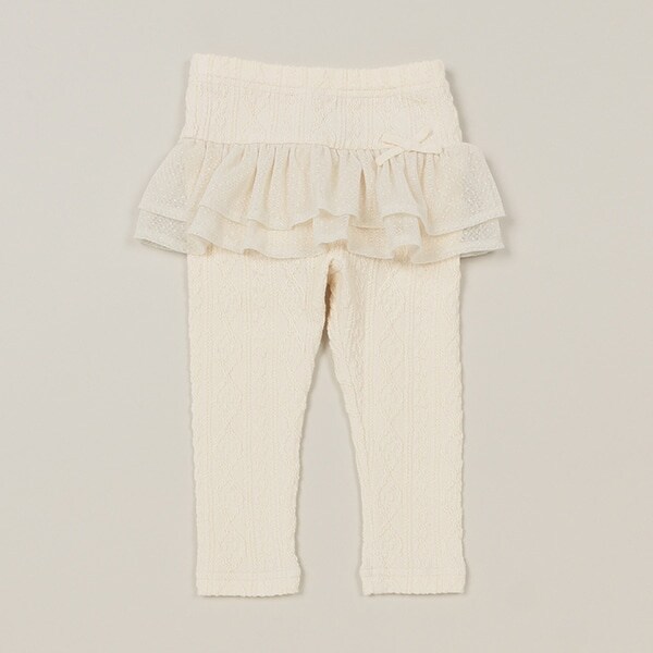 ケーブルチュールフル丈レギンス【日本製】