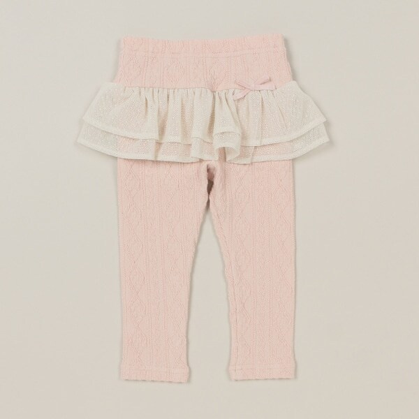 ケーブルチュールフル丈レギンス【日本製】