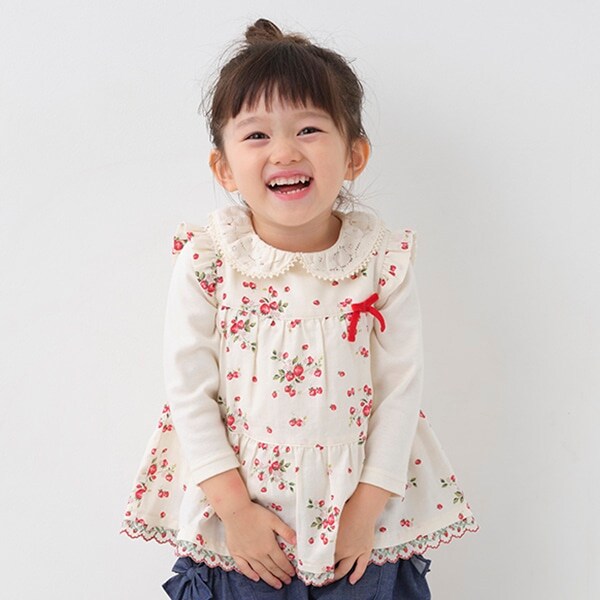 野イチゴ袖なしチュニック【日本製】