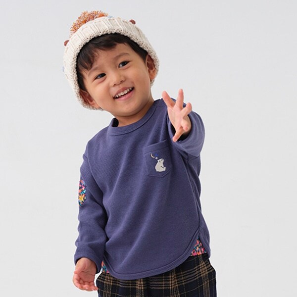 ワッフル長袖Tシャツ