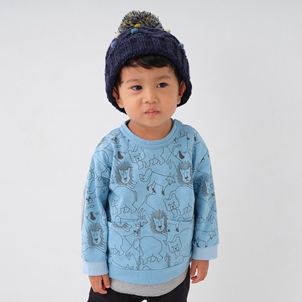 animal総柄トレーナー