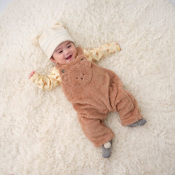 ベア柄長袖Tシャツ