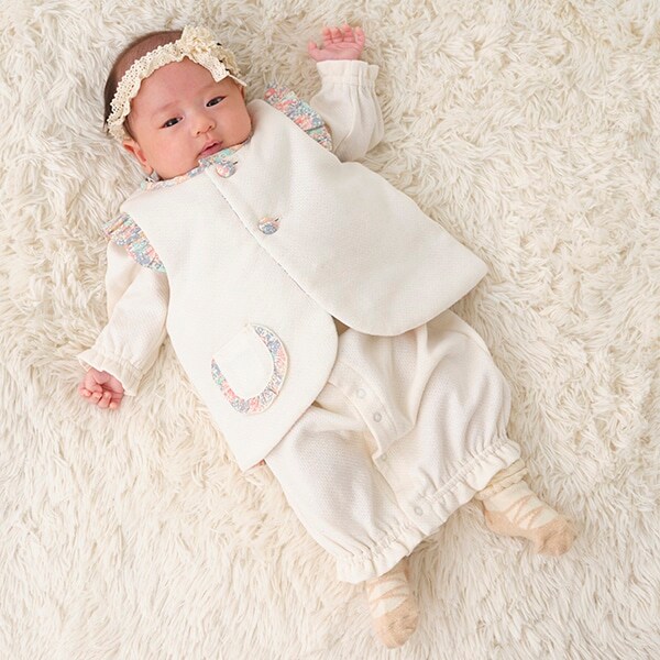 リバティファブリックフリルベスト【日本製】