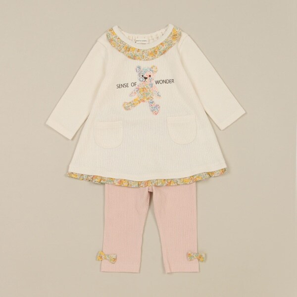 リバティファブリックうさくまワンピーススーツ