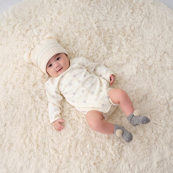 ベア柄ボディスーツ