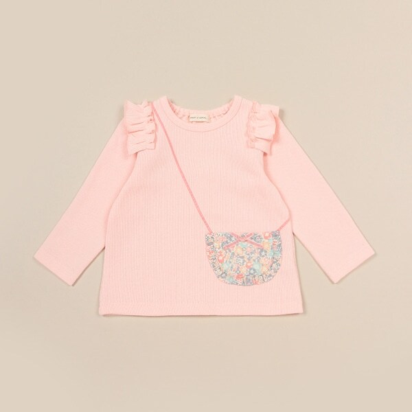 リバティファブリックポシェットトレーナー