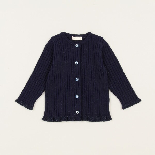 ラメテレコカーディガン【日本製】