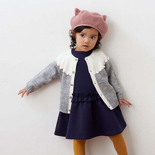 救心柄ポップコーンカーディガン