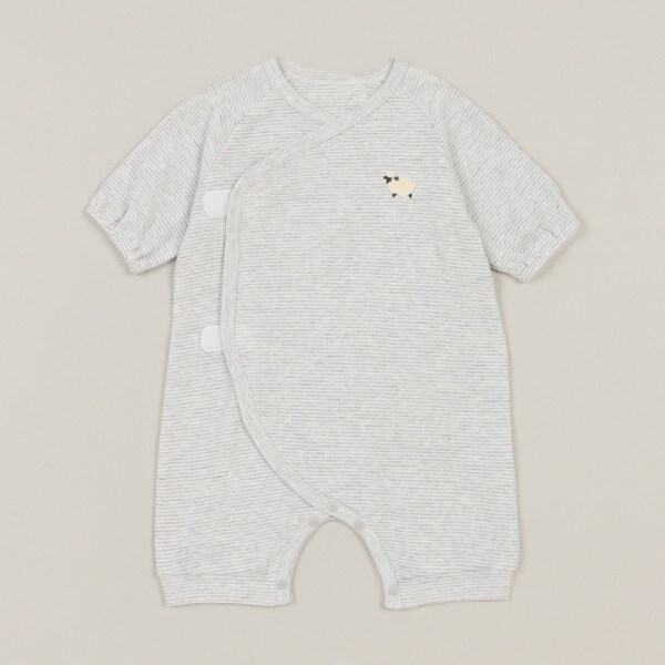 ヒツジ刺しゅうNEWBORNウェア【日本製】