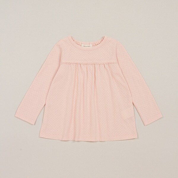 パターンメッシュ長袖Tシャツ