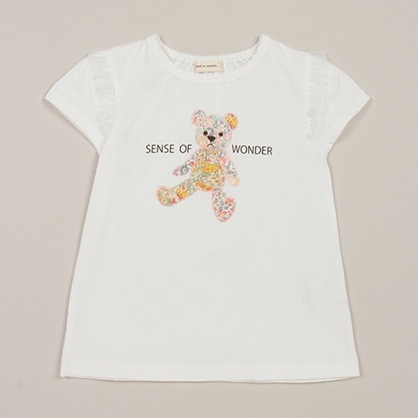 リバティファブリックアップリケTシャツ