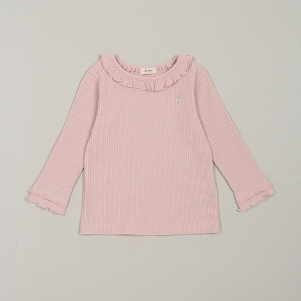 メローフリル長袖Tシャツ