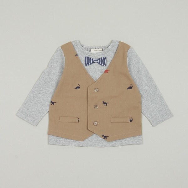 ベストレイヤード長袖Tシャツ