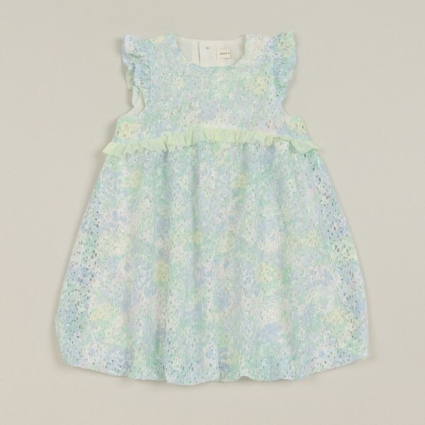 フラワーレースバルーンワンピース【日本製】