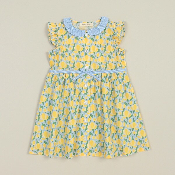 チューリップ柄ワンピース