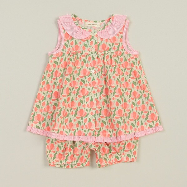 チューリップ柄セットアップ