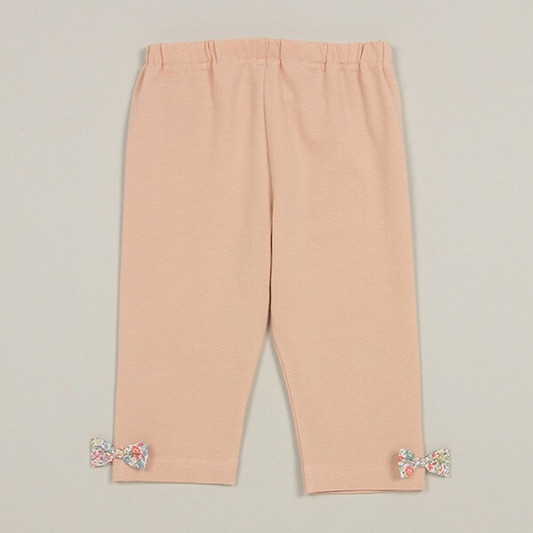 【オーガニック】7分丈リバティリボンレギンス【日本製】