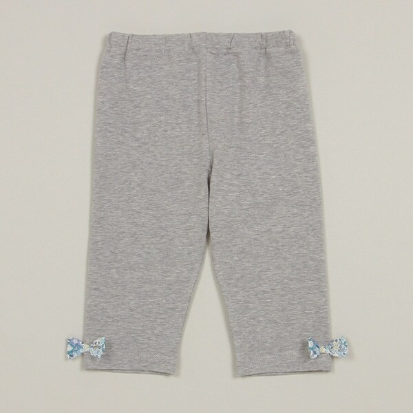 【オーガニック】7分丈リバティリボンレギンス【日本製】